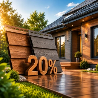 Скидка 20% на сайдинг Fasiding WoodHouse и Fasiding Vifront!